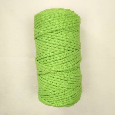 Natürlich, praktisch, stilvoll: Baumwollkordel für vielseitige Anwendungen, 5mm, hellgrün