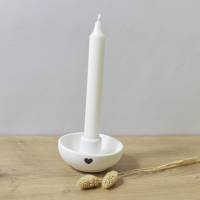 Kleiner Kerzenhalter, Kerzenteller "Herzchen" aus der Manufaktur Karla Bild 3
