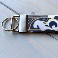 Schlüsselband Schlüsselanhänger Schlüsselring Schlüsselbändchen Schlüsselbund kurz "Art Deco Panther" Bild 2