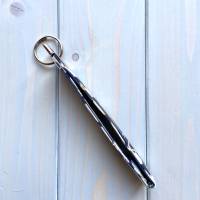 Schlüsselband Schlüsselanhänger Schlüsselring Schlüsselbändchen Schlüsselbund kurz "Art Deco Panther" Bild 4