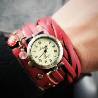 Armbanduhr,Wickeluhr mit Druckknopfverschluss, dots Bild 2