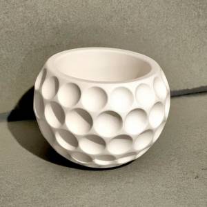 Kerzenhalter / Teelichthalter aus Raysin im minimalistischen Skandi Stil, in verschiedenen Farben Bild 1