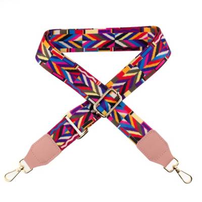 Fertiger Taschengurt 40 mm Ethno-Style Bunt - Gold (1Stück/ 10,95 €)