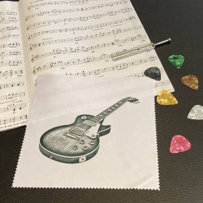 Gitarren Poliertuch, Lackpflege Gitarre, Gitarre pflegen, Gitarre reinigen, Geschenk Gitarrenspieler, Geschenk Musiker