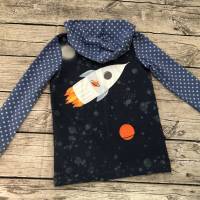 cooles Shirt gr.134/140 kleiner Astronaut mit Satellit und Rakete Bild 2