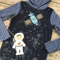 cooles Shirt gr.134/140 kleiner Astronaut mit Satellit und Rakete Bild 3