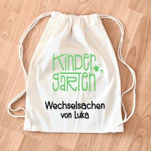 Wechseltasche für den Kindergarten / Kindertasche mit Namen | Wechselbeutel | Beutel Kita | Kindergartentasche Kindertas Bild 1