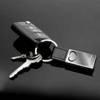 Schlüsselanhänger mit Gravur aus Leder - Fahr vorsichtig Ich Liebe Dich - Eleganter Auto Glücksbringer Anhänger mit Herz Bild 7