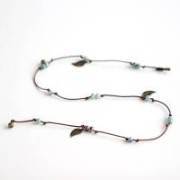 Handgemachte Wickelarmbänder mit Perlen aus Porzellan, Handmade Geschenk Mama, Freundin o. Schwester Bild 2