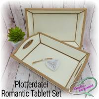 Plotterdatei Romantic Tablett Set Bild 1