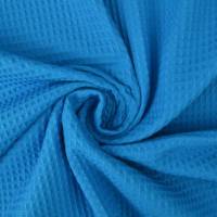 Waffelpique, reine Baumwolle, hochwertige Qualität, türkis, 150 cm breit, Preis pro 0,5 lfdm Bild 1