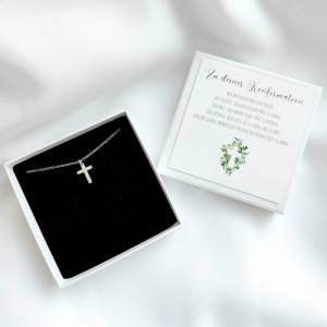 Konfirmation Geschenk für Mädchen, Konfirmationsgeschenk, Halskette mit Anhänger, mit Karte und Geschenkbox Bild 1