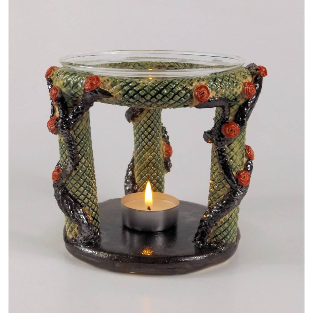 Duftlampe, Aromalampe aus Keramik ca 12 cm hoch  Handarbeit für Duftwachs oder Duftöle Bild 1