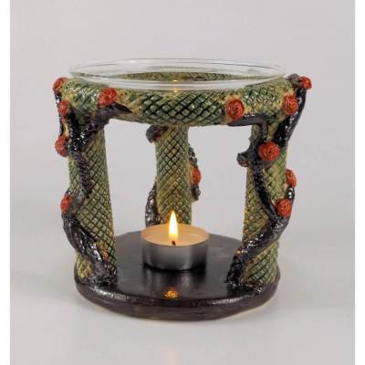 Duftlampe, Aromalampe aus Keramik ca 12 cm hoch  Handarbeit für Duftwachs oder Duftöle