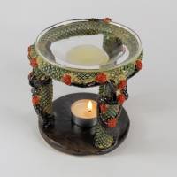 Duftlampe, Aromalampe aus Keramik ca 12 cm hoch  Handarbeit für Duftwachs oder Duftöle Bild 2