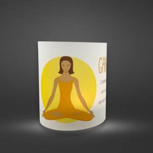 Wiederverwendbares DIY Yoga-Licht Ganapati Derjenige, der so viele gute Kräfte um sich herum hat, die ihn führen und unt Bild 1