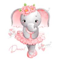 Bügelbild Ballerina Elefant #Dance Bild 1