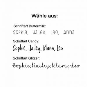 Kuscheltier Fuchs Personalisiert / Stofftier / Plüschtier Strick / Baby Geschenk Bild 3