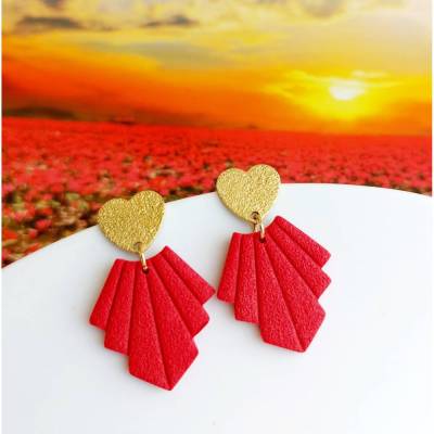 Herzohrstecker "HerzGeometrie"