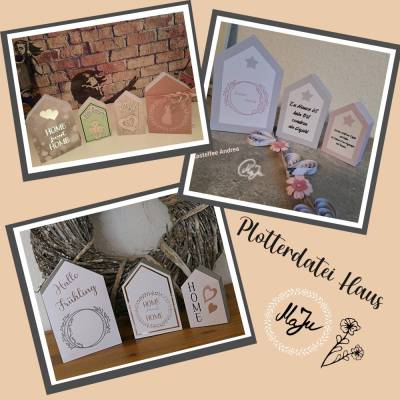 Plotterdatei Häuschen Deko Geschenkverpackung svg