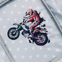 Biker Motocross Fahrer, Motiv für Jungs, Stickdatei Vollstick Bild 3