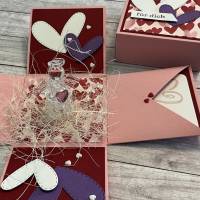 Explosionsbox Geschenkverpackung inkl. Schutzengel zum Valentinstag, für die Mama / Freundin zum Geburtstag, Stampin’Up Bild 2