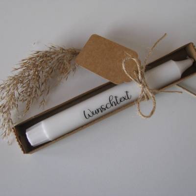 Stabkerze mit Wunschtext