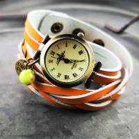 Armbanduhr,Wickeluhr mit Druckknopfverschluss, Carpe diem Bild 2