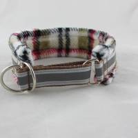 Hundehalsband "Schottland" Windhundhalsband Halsband Hund mit Zugstopp und Reflektoren weich gepolstert Bild 4