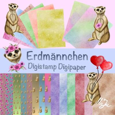 Erdmännchen Digiset Digistamp Digipapier Sublimation