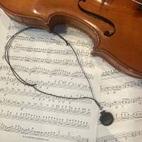 Geigen Kette „ Stradivari“, Schmuck für Geiger und Musiker aus Geigenwirbeln, Geschenk für Musiker, Geschenk für Geiger Bild 1