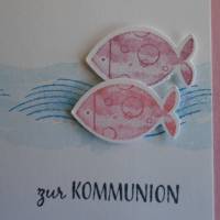 Einladungskarten Kommunion Einladungskarte Fisch Einladung Einladungen Mädchen Junge Bild 4