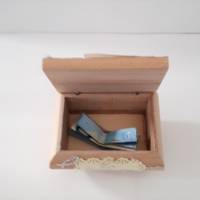 Geldgeschenk Kommunion Mädchen Holz Geschenkkästchen 3D Bild Geschenk Verpackung Bild 3