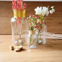 Glas Vase in 3 Größen Glas Flasche Bild 5