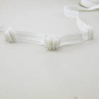 Gardinen-Faltenband, 23mm breit, 7 Falten, 9cm Abstand, Zugabe 400% weiß, Meterware, 1 Meter Bild 3
