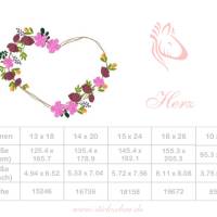 Blume Herz, Muttertag Blumenrahmen, Rahmen mit Blumen von Stickzebra Bild 4