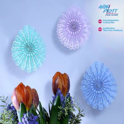 Plotterdatei – Besonderer Osterschmuck Falt-Osterei 1K – Ostern, Frühling, Deko, Dekoration, Ostergeschenk