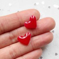 kleine Herzchen • Ohrstecker Polymer Clay | Ohrschmuck | Geschenke für Frauen | Valentinstag Bild 5