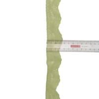 Spitze elastisch, festoniert 35mm breit, gummi, Meterware, 1 Meter hellgrün Bild 2