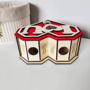 Große Geschenkbox Love aus Holz | Holzbox Geschenkverpackung mit Herz | Verpackung für Geschenke Bild 5