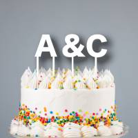 Cake Topper Buchstaben für jeden Anlass Bild 1