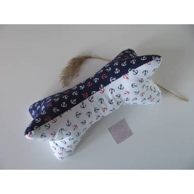 Leseknochen - Tabletkissen - Nackenrolle - Reisekissen - Dekokissen - aus 100 % Baumwollstoff - mit Liebe genäht