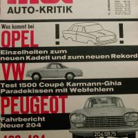 mot Auto-Kritik  Nr. 10 -    8.5..1965   -     Test :  Opel  / VW / Peugeot 403+404 Bild 1
