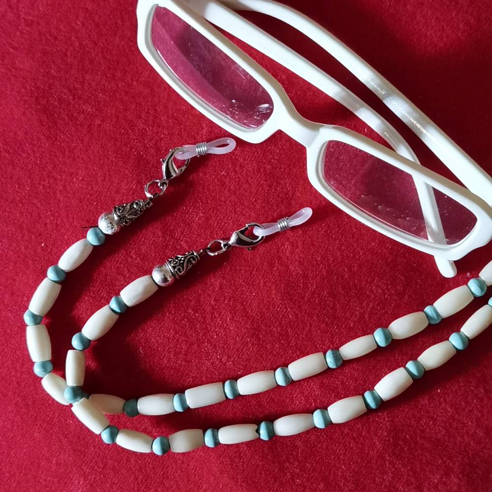 Brillenkette , Multifunktionsband im indianischem Stil (BRI 011) Bild 1