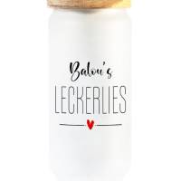Glas XL Leckerlidose LECKERLIES - personalisiert - 1.000 ml Bild 2