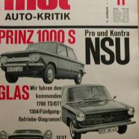 mot Auto-Kritik  Nr. 11 -    22.5..1965   -     Test :  Prinz 1000 S / Glas / Peugeot 404 Bild 1