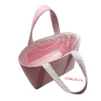 Stoffkörbchen Kinderkörbchen Kindertasche ...Tüdelhäschen... rosa...weiß...Osterkörbchen Bild 3