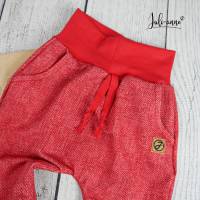 Gr. 80 Hose Baggypants Pumphose Jeanslook Rot Bild 3