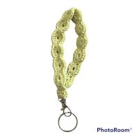 Schlüsselanhänger, Schlüsselband aus Baumwolle gehäkelt, Länge vom Band 11cm, strapazierfähig und nachhaltig Bild 2