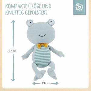 Kuscheltier Frosch personalisiert mit Name / Kinder Geschenk Puppen / Stofftier mit Name / personalisiertes Kindergesche Bild 4